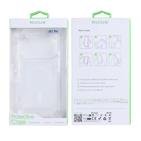 Husa iPhone 17 Pro Rixus MagSafe Transparenta