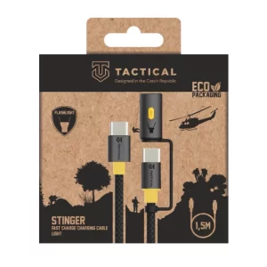 Tactical Stinger Cablu Date si Incarcare USB-C/ USB-C Negru 1.5M