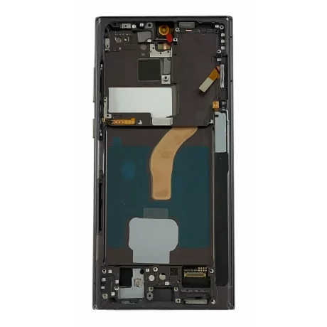 Ecran Compatibil pentru Samsung S908 Galaxy S22 Ultra 5G Phantom Black OLED CU RAMA