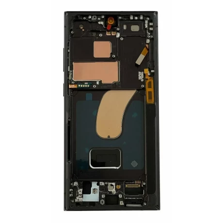 Ecran Compatibil pentru Samsung S918 Galaxy S23 Ultra 5G Phantom Black OLED CU RAMA