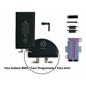 Acumulator ( fara BMS) iPhone 13 Mini (tehnologie fara sudare contacte) + flex Tag-ON