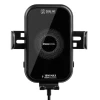 Incarcator Auto Wireless Magnetic si Suport Telefon Negru 15W Negru