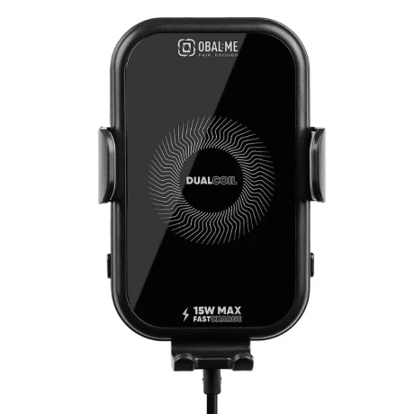 Incarcator Auto Wireless Magnetic si Suport Telefon Negru 15W Negru