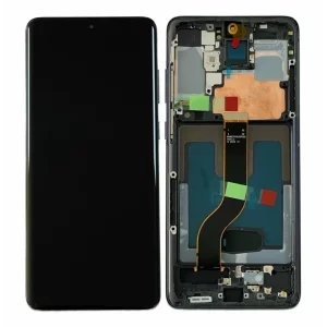 Ecran Compatibil pentru Samsung G985/ G986 Galaxy S20 Plus 4G/ 5G Cosmic Black OLED CU RAMA