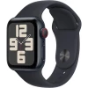 Apple Watch SE 2nd Gen 40mm LTE ,Midnight Aluminum Case with Midnight Sport Band S/M