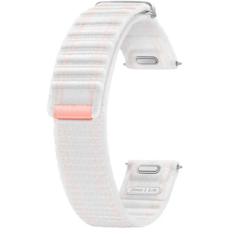 Curea Samsung Fabric Band One Click 20MM S/M Pink White