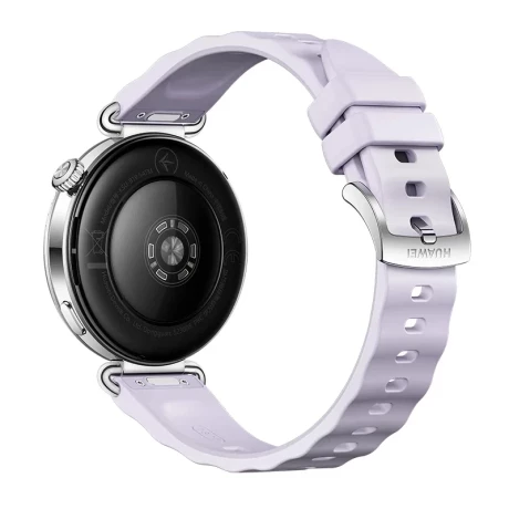 HUAWEI WATCH GT 6 41mm Stainless Steel Case, Curea Purple Fluoroelastome