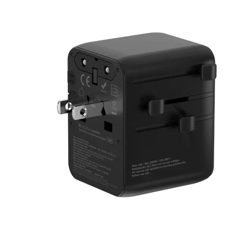 Incarcator Mophie Essential 35w GaN 5 Port + AC Travel Adapter Black