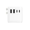 Incarcator Mophie Essential 70w GaN 5 Port + AC Travel Adapter White