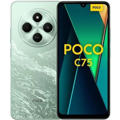 Telefon mobil Xiaomi Poco C75, 256GB, 8GB RAM 4G, Dual Sim, Green