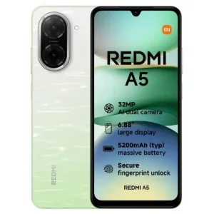 Telefon mobil Xiaomi Redmi A5, 64GB, 3GB RAM, 4G, Charger Pack 15W, Lake Green