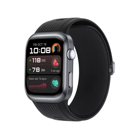 Smartwatch Huawei Watch D2, Black Aluminium, Black Fluoroelastomer Strap