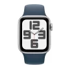 Apple Watch SE 2nd Gen 40mm LTE Silver, Storm Blue Band M/L
