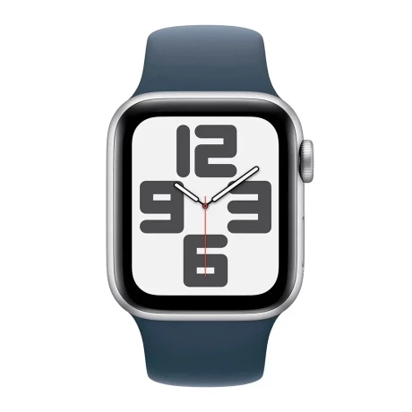Apple Watch SE 2nd Gen 40mm LTE Silver, Storm Blue Band M/L