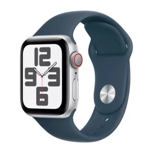 Apple Watch SE 2nd Gen 40mm LTE Silver, Storm Blue Band M/L