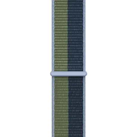 Curea Apple Watch Sport Loop, 45mm, Abyss Blue/Moss Green