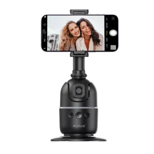 Rixus Auto Face Tracking pentru Vlog, Video, Tik Tok Black